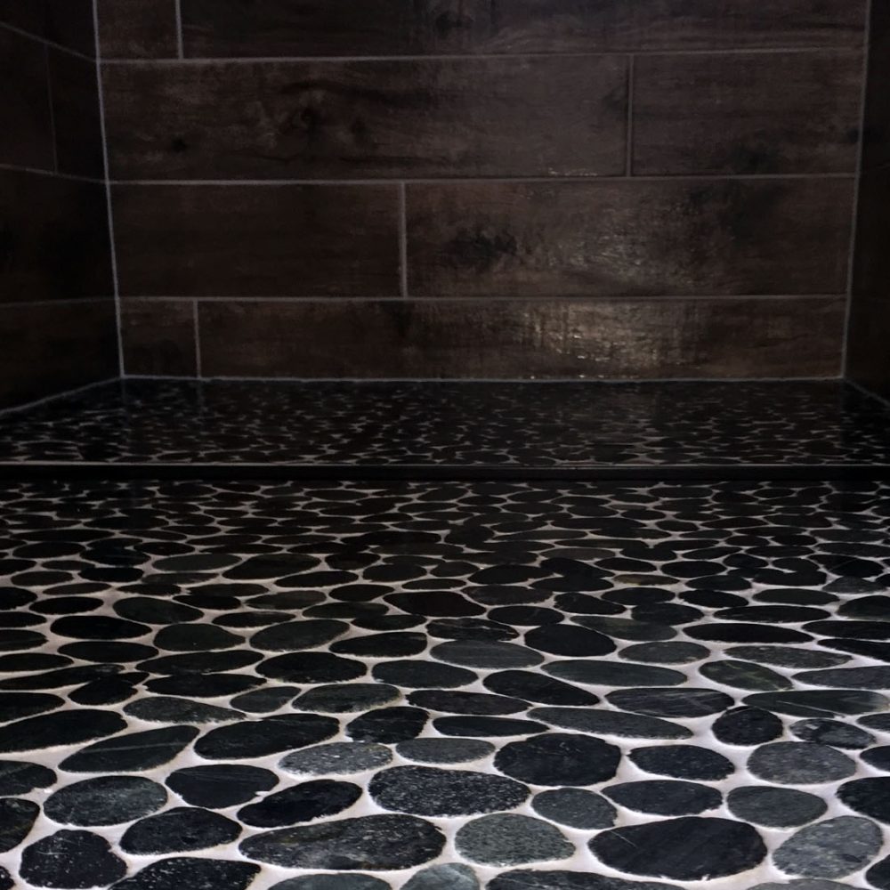Ensuite shower floor