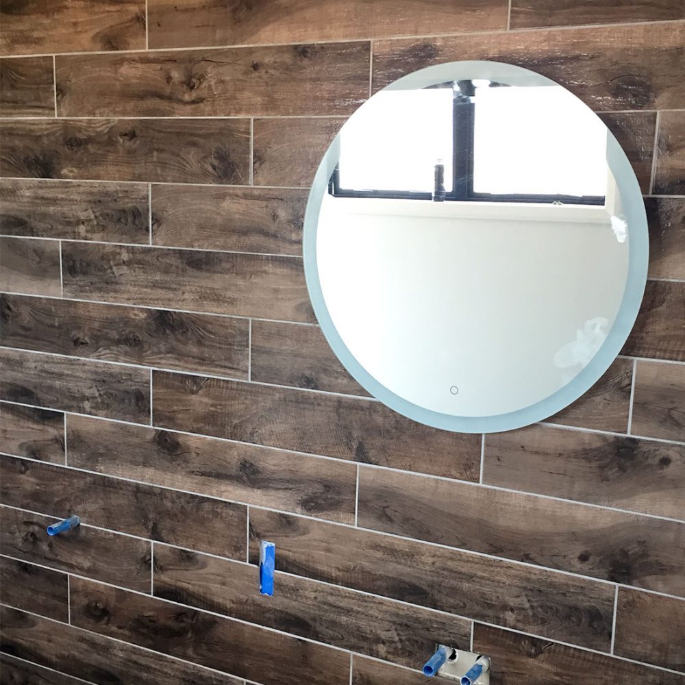 Ensuite walls